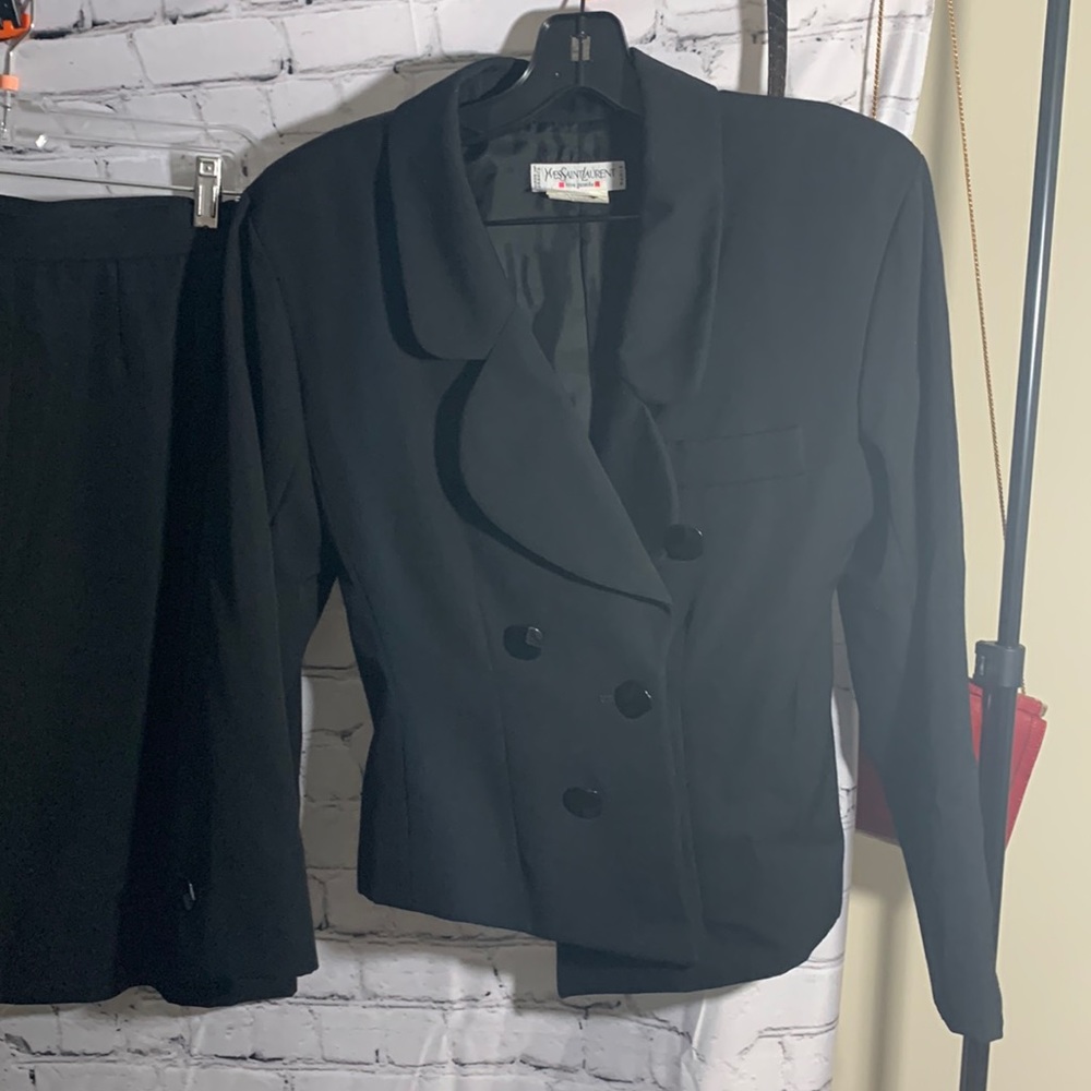 vintage YSL womens skirt suit fits size 6
